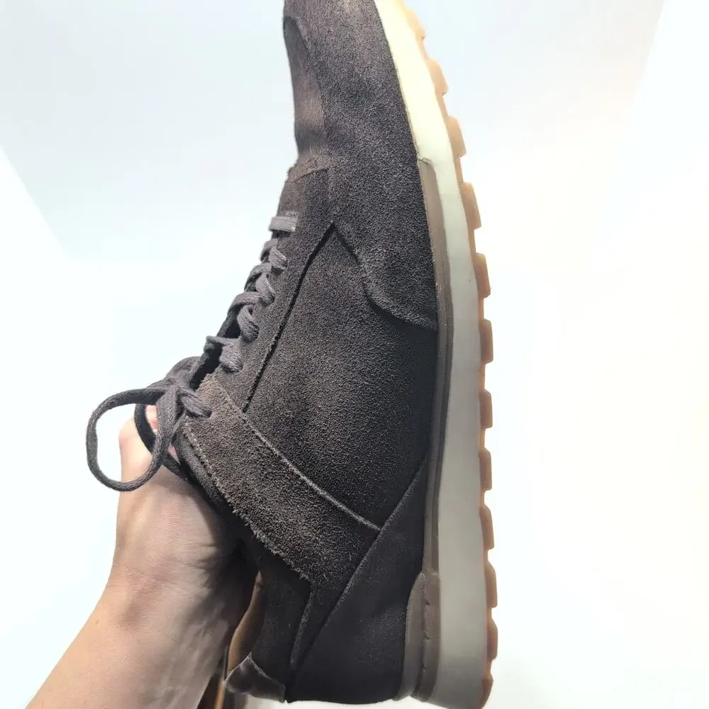 Brothers United Buadonis Suede Leather Chocolate Brown Sneakers Men's 9.5